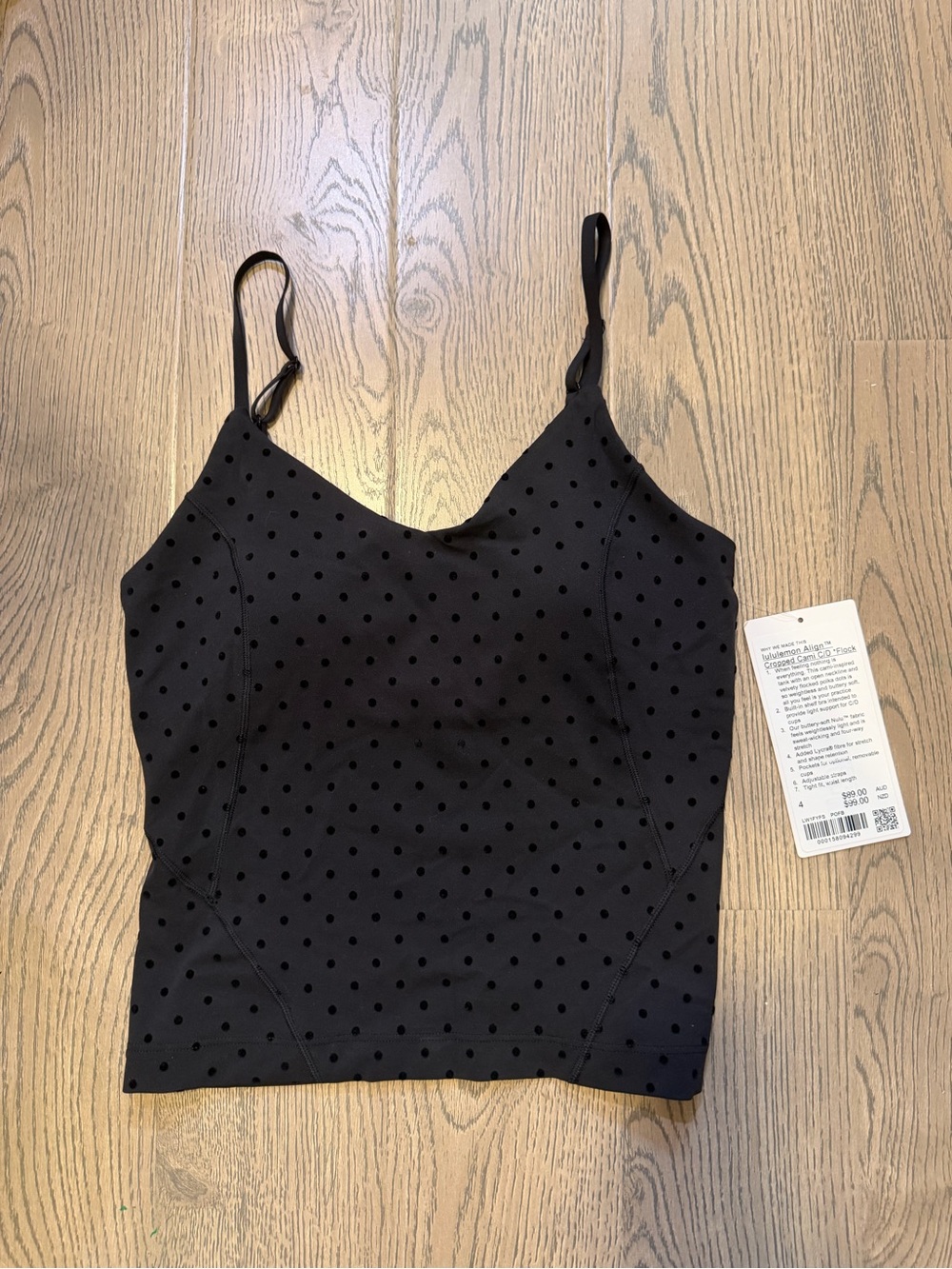 RARE lululemon polka flock align cami